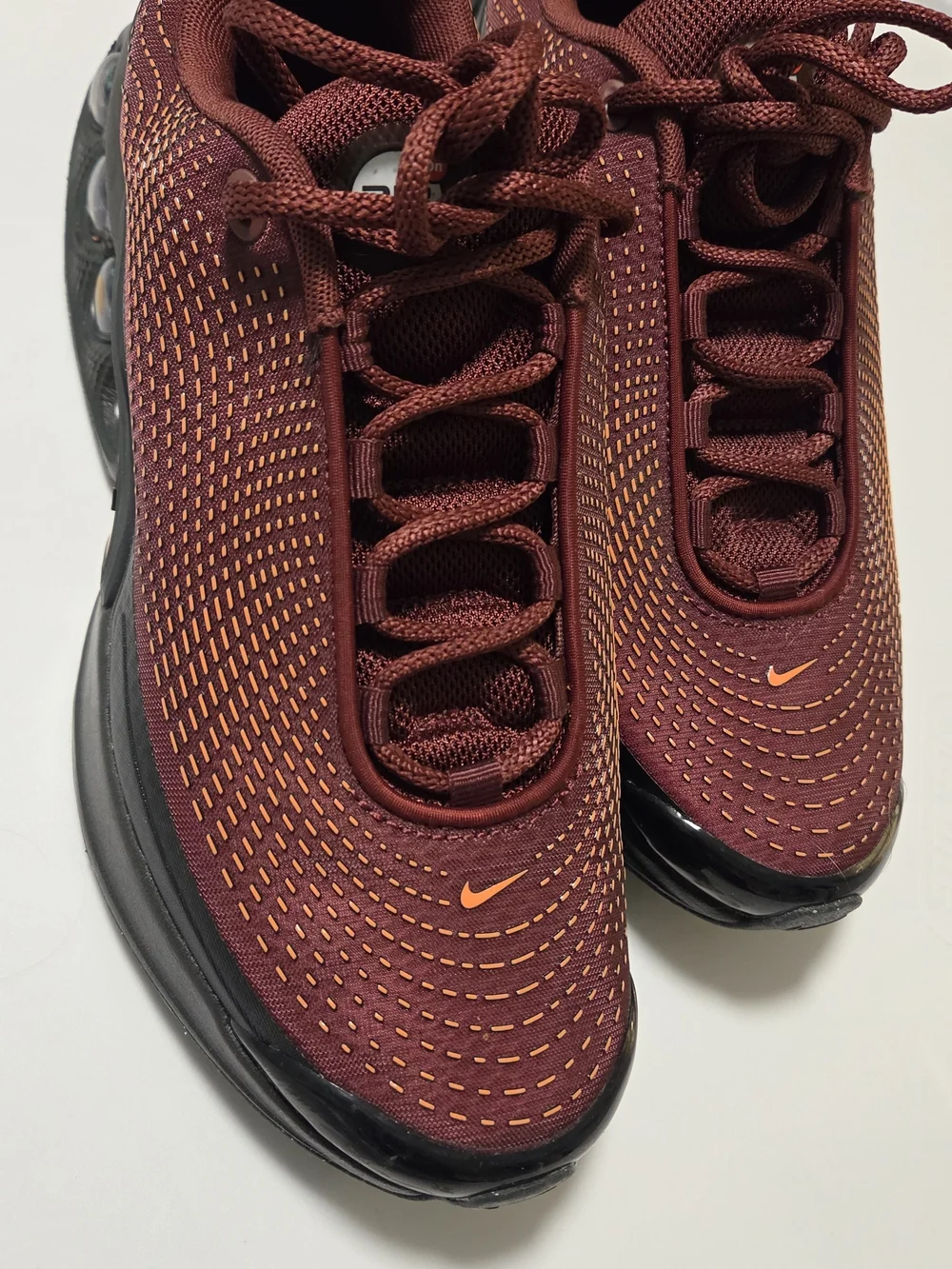 Nike Men’s Air Max Running Shoes - Burgundy/Orange